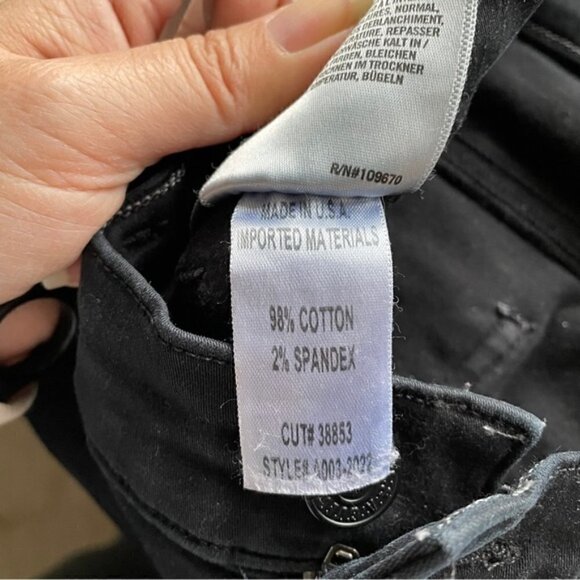 Agolde Black Mid-rise Cropped Sophie Skinny Jeans - 27" - Picture 7 of 11